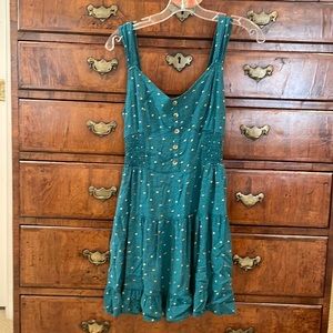 Wild fable green floral dress